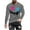 Gray, variant on Mens Shirts Fashionable Men's Printed Top With Long Sleeved Round Neck And Smiling Face Printed Top/shirt