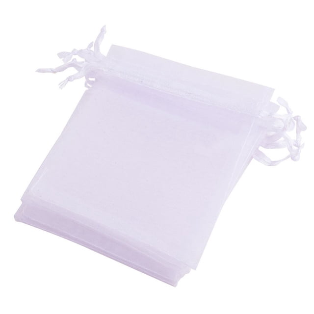 de 100 bolsas de organza para bodas 7 x 9 cm pequeñas bolsas de organza para regalos bolsas de organza con cordón como bolsas para dulces de boda, bolsas para joyas, bolsas para regalos