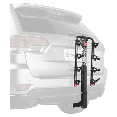 ALLEN SPORTS DELUXE 4-BICYCLE HITCH MOUNTED BIKE RACK CARRIER, MODEL 542RR, BLACK