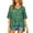 Light Green-1, variant on Crochet Crop Tops for Women Summer Tank Tops Hollow Out Beach Cover Ups V Neck 3/4 Sleeve Pullover Sweater Shirts