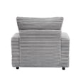 thumbnail image 5 of 59.05” Oversized Chaise Lounge Chair with Ottoman, Corduroy Upholstered Sofa Couch with Storage Spaces&Cup Holder, Comfy Reclining Sleeper Chair for Living Room, 5 of 6
