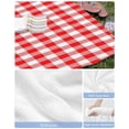 thumbnail image 6 of Red White Plaid Beach Towels Oversized Super Absorbent, Modern Farmhouse Buffalo Check Gingham Lightweight Bath Towel Quick Dry Sets For Bathroom/Pool/Rv Camping/Beach Play/Gym Room/Picnic 30"x60", 6 of 8
