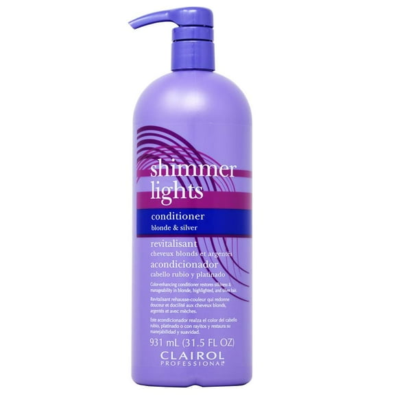 Clairol Shimmer Lights Conditioner Blonde and Silver, 31.5 oz, 2 Pack