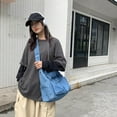 thumbnail image 2 of fastboy Durable Hobo Bag Casual Tote Stylish Handbag Multipurpose for Trip Work Gym Light Blue, 2 of 9