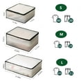 thumbnail image 5 of 3-Pack Collapsible Closet Storage Bag, 3 Size Moving Duffel Bag for Blanket Comforter Quilt Bedding Clothes Under Bed Organizers and Storage, 5 of 7