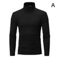 thumbnail image 1 of Mens Turtle Roll High Neck Jumper Warm Fleece Pullover Long Sleeve Sweater I2X0, 1 of 9