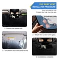 thumbnail image 3 of Foldable Car Windshield Sunshade UV Sun Visor Protector Blocks UV Rays Keeps Vehicle Cool 57x31.5 Inch Starry Penguin Bows, 3 of 8