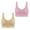Womens Bras Pink, variant on 2 Pack Plus Size Sports Bras for Women S-6XL Wirefree Bralettes Push Up Breathable Pullover Full Coverage Support Yoga Underwear Bra