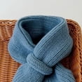 thumbnail image 4 of Winter Kids Fleece Scarf, Solid Knitted Scarves Warm Wraps Shawl Children Neck Warmer for Baby Boys Girls 0-4Y, 4 of 6