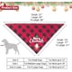 thumbnail image 5 of Paquete de 2 pañuelos para perros, bufanda clásica navideña a cuadros para mascotas, baberos triangulares, pañuelo, Feliz Navidad, Papá Noel, estampado de muñeco de nieve (grande, rojo y verde), 5 of 5