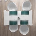thumbnail image 3 of Ambesonne Digital Place Mats Set of 4, Graphic Striped Media, Standard Size, Grey Jade Green, 3 of 4