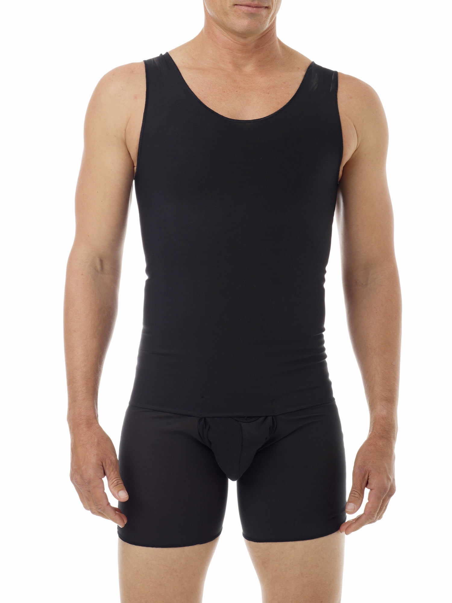 MENS BODY CONTOURING DUAL COMPRESSION UNDERSHIRT Small VALUE 3-pack  Black 