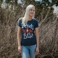 thumbnail image 4 of Womens Red Wine and Blue T Shirt Funny Patriotic USA Celebration Drinking Tee Womens Graphic Tees, 4 of 9