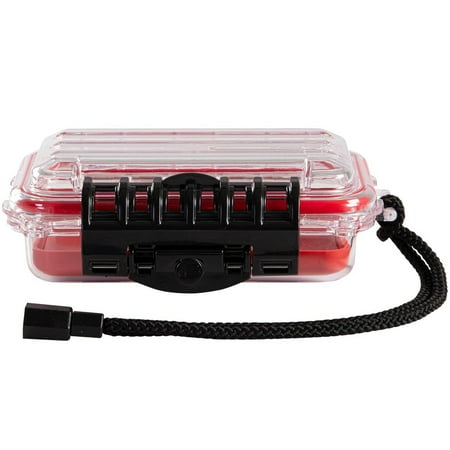 UPC: 0024099014496 | Plano Guide Series Waterproof Storage Case Red/Clear