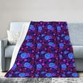 thumbnail image 1 of Repeating Floral Texture Throw Blanket, Fluffy Soft Cozy Blanket Flannel Plush Microfiber Couch Throw 40"x30", 1 of 7