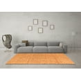 thumbnail image 3 of Ahgly Company Indoor Square Abstract Orange Modern Area Rugs, 3' Square, 3 of 4