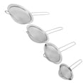 thumbnail image 1 of 4Pcs/Set Stainless Steel Strainers, Handheld Funnels Fine Mesh Oil Strainer Flour Sifter Sieve Colander Kitchen Supply, 1 of 8