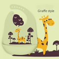 thumbnail image 1 of Baby Silicone Bib Three-dimensional Waterproof Disposable Saliva Pocket Baby Eating Bib ---Giraffe, 1 of 4