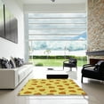 thumbnail image 7 of Ahgly Company Machine Washable Indoor Round Transitional Banana Yellow Area Rugs, 3' Round, 7 of 7