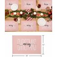 thumbnail image 6 of Christmas Placemats Set of 4 Merry Christmas Christmas Placemats for Dining Table Pink Table Mat Winter Holiday Home Party Kitchen Table Decorations, 6 of 6