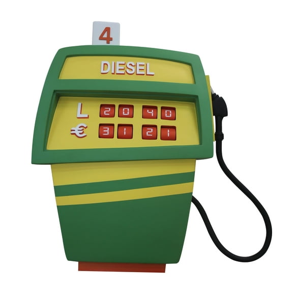 Gas Pump Green Life Size Statue