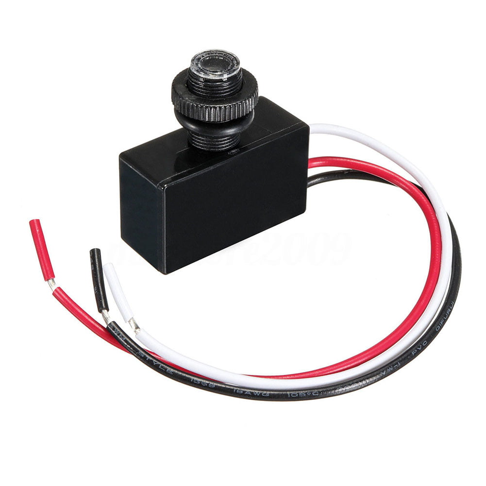 AC 80-277V Photoelectric Switch Photocell Button Photo Control Eye Switch 