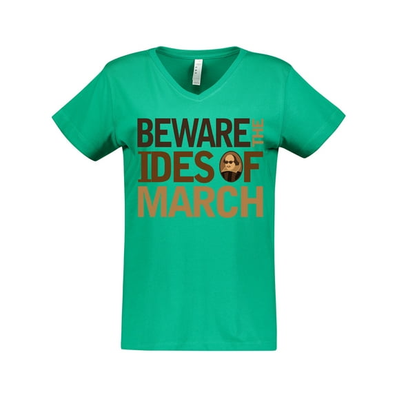 Inktastic Beware the Ides of March Women's V-Neck T-Shirt