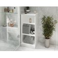 thumbnail image 3 of Palace Imports 100% Solid Wood 16.5" Bathroom Cabinet with Adjustable Shelves, White, 3 of 6