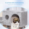 thumbnail image 4 of Cat Tree Tower Scratching Posts with Removable Toys Cozy Condo Platform Hammock Sisal Scratch Board and Ball for Indoor Kittens . es Light MPJSW, 4 of 8