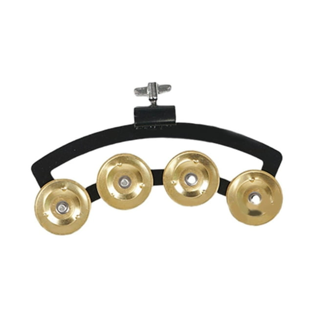 tamizeot Tambourin Caisse-Notes Main Cymbale Tambourin Percussion Métal Concert Musique Rythme Guitare Ensemble Performance Or 17x7x2cm