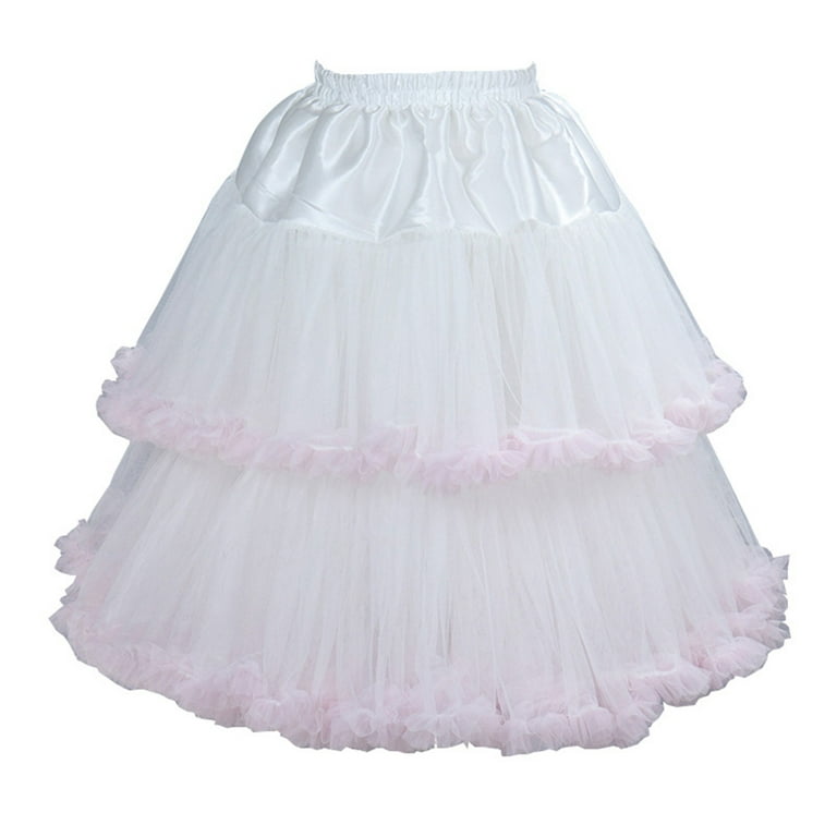 JDEFEG Crib Skirt Boy Women's Carnival Tulle Skirt 50S Skirt Short
