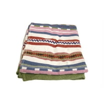 Home&Manor Handcrafted Wool & Cotton Throw Blanket