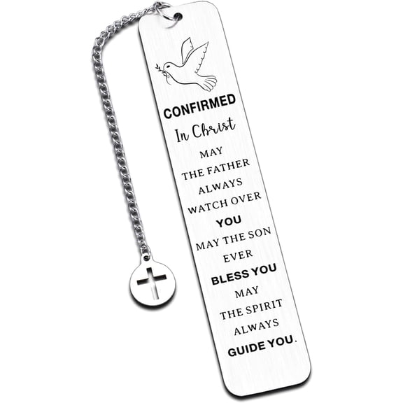 Confirmation Gifts for Teen Girls, Confirmation Gifts for Teenage Boys, Catholic Bookmark Gift, First Communion Gift for Girls Boys, Religious Christian Bookmark Gifts, Confirmation Sponsor Gifts