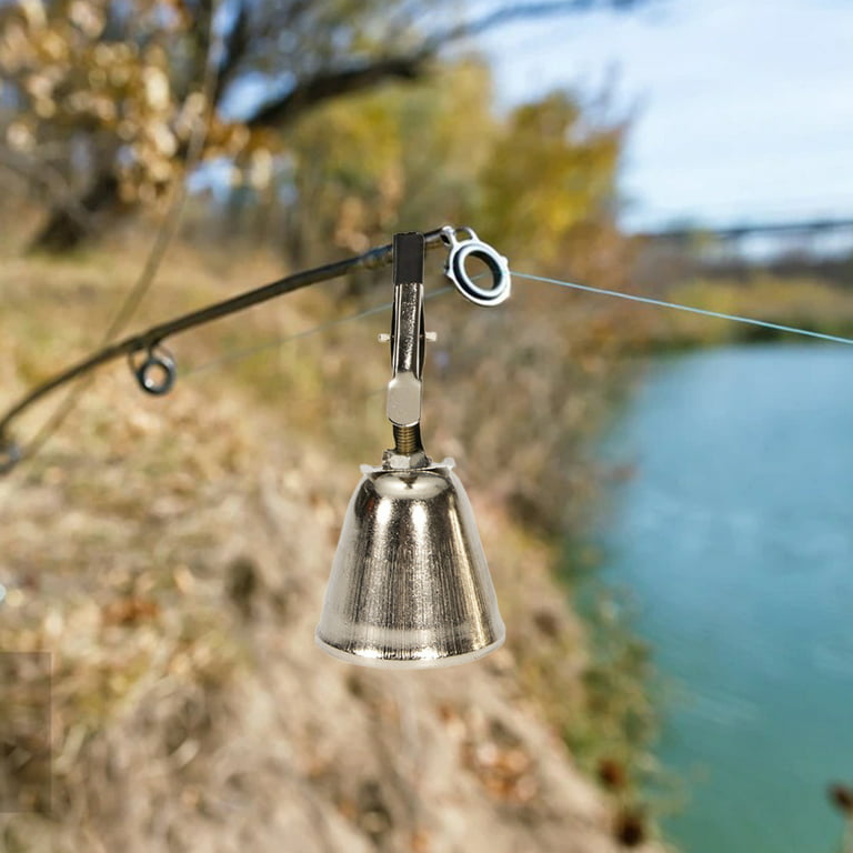 NUZYZ Fishing Bell Solid Loud Sound 2 Sizes Fishing Alarm Rust-Proof Iron  Clip Bell for Outdoor 