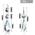 thumbnail image 2 of 24 Pcs Chandelier Crystal Prisms Pendants Set 38 mm Clear Teardrop Icicle Chandelier Crystals Parts Replacement Crystals, 2 of 3