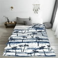 thumbnail image 5 of Salouo Retro Coconut Tree Print Bed Blankets,Flannel Blanket Comfortable Air Conditioning Blanket Lightweight Blanket for Sofa Bed Travel & Couch -60"x50", 5 of 8