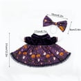thumbnail image 2 of Ouuluon Halloween Porch Goose Outfits, Cute Convenient Porch Goose Outfit, 23 inch Purple Dress with Pumpkin Pattern & Lace for Garden Yard Patio, 2 of 9