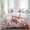 Red, variant on Ocean Red Turtles Set of 4 Bedding Quilt Covers, Coastal Coral Seagrass Vintage World Map 4-Piece Bed Sheet Set with Extra Soft Bed Sheets Quilt Cover Pillowcase, Full