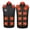 105 Black, variant on guisaled Men's Heated Vests 15 Heating Zones Winter Heated Jackets Softshell Warm Lightweight Quilted Heated Vest Battery Pack Not Included