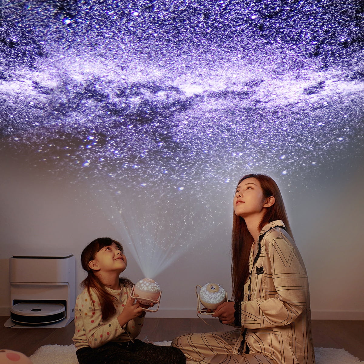 Star Projector, 7 in 1 Galaxy Projector for Bedroom, Planetarium Projector, Night Light with Timer 360° Rotating HD Focusable LED Star Lamp for Kids Room, Christmas, Room Decor