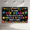 thumbnail image 4 of Colorful Graduation Banner Middle School Transition Educational Decor Party Decorations for School Celebration Classroom Event, 4 of 7