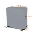 thumbnail image 3 of Cooler Cover 18 Oz Waterproof - Rolling Cart Cover 100% Weather Resistant with Air Pockets & Drawstrap for Snug Fit (36" H x 44" W x 23" D, Grey), 3 of 7