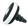 thumbnail image 2 of Klonfd Car Fan USB Powered For Mounted 360° Rotatable With Colorful Light Portable Clip Fans That Blow Cold Air Vent Cooler Small Mini Silent Fan For Vehicle Van Truck, 2 of 6