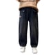 thumbnail image 1 of Pantalones vaqueros largos para niños, vaqueros holgados de cintura elástica a la moda, pantalones casuales versátiles de pierna recta, pantalones de mezclilla, pantalones de poliéster para niños, 1 of 8