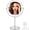Silver, variant on Umirokin 8" Rechargeable Magnifying LED Makeup Mirror, Touchscreen Vanity Lighted, 1x/10x Magnification, 3 Color Adjustable