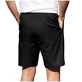 thumbnail image 5 of Mens Dress Shorts Summer Lightweight Breathable Straight Leg Loose Fit Business Casual Shorts with Pockets, 5 of 7