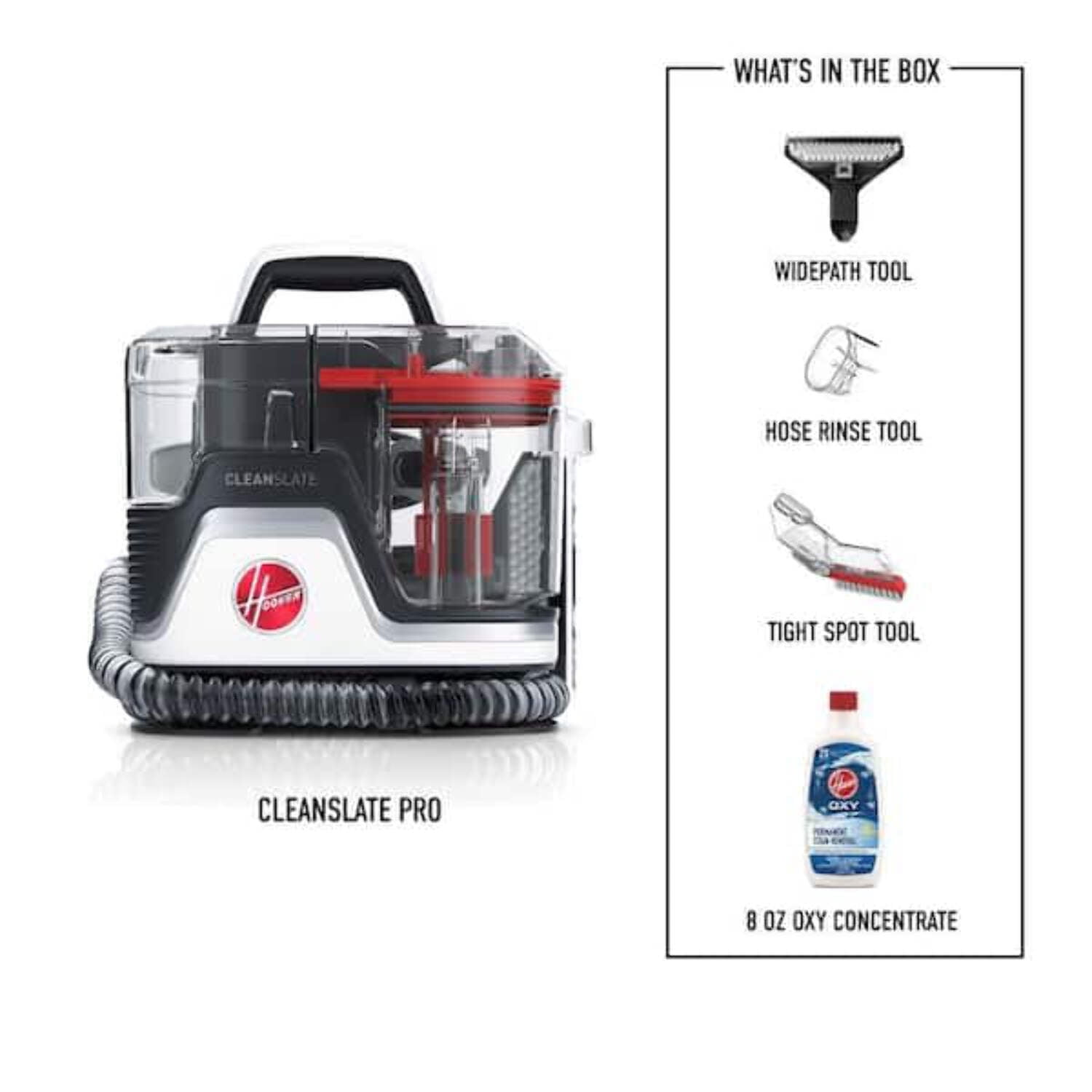 Hoover CleanSlate Carpet & Upholstery Spot Cleaner, Stain Remover, Portable, FH14000V