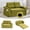 Olive, variant on Convertible Sofa Bed, Expandable double Sofa Bed, 2 in 1 Convertible Sofa Bed, Fold Out Floor Couch with Pillows for Living Room Bedroom Lounge (Red)