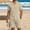 Khaki, variant on Linen Sets for Men Button Down Cuban Guayabera Shirt with Pocket Shorts Set 2 Piece Cotton Linen Outfits Big and Tall Size S-3XL White