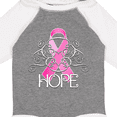 thumbnail image 4 of Inktastic Hope- Pink Ribbon Breast Cancer Awareness Boys or Girls Long Sleeve Baby Bodysuit, 4 of 5